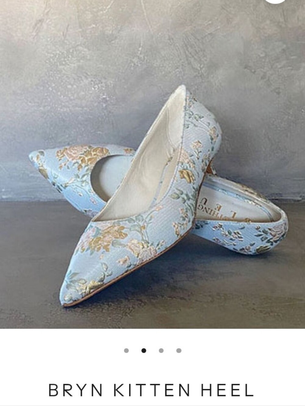 Somthing   Blue Bryn Kitten Heel Size 8.5